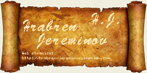Hrabren Jereminov vizit kartica